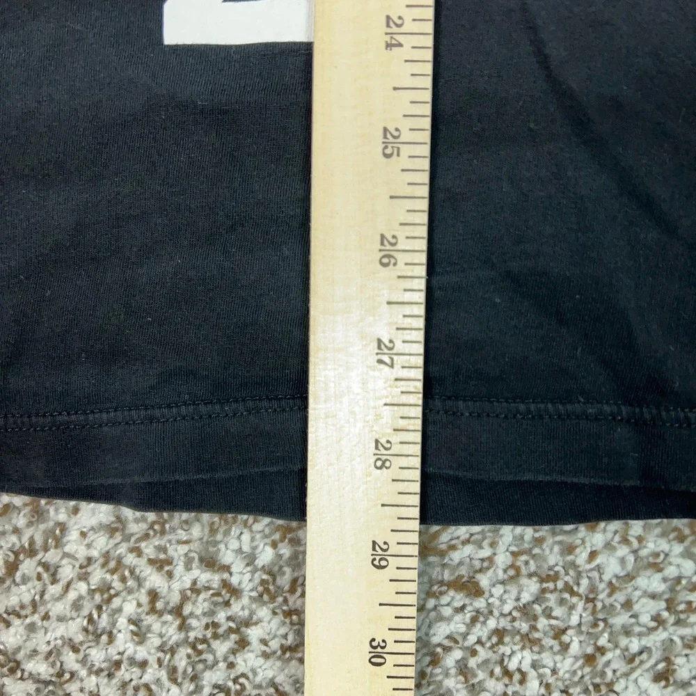 True Religion Shirt Mens Large Black Vertical Back Logo Graphic‎ Tee T Top